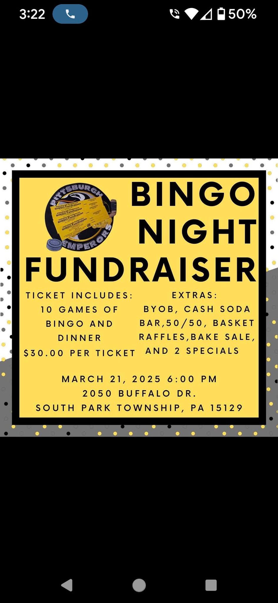 Bingo Fundraiser 