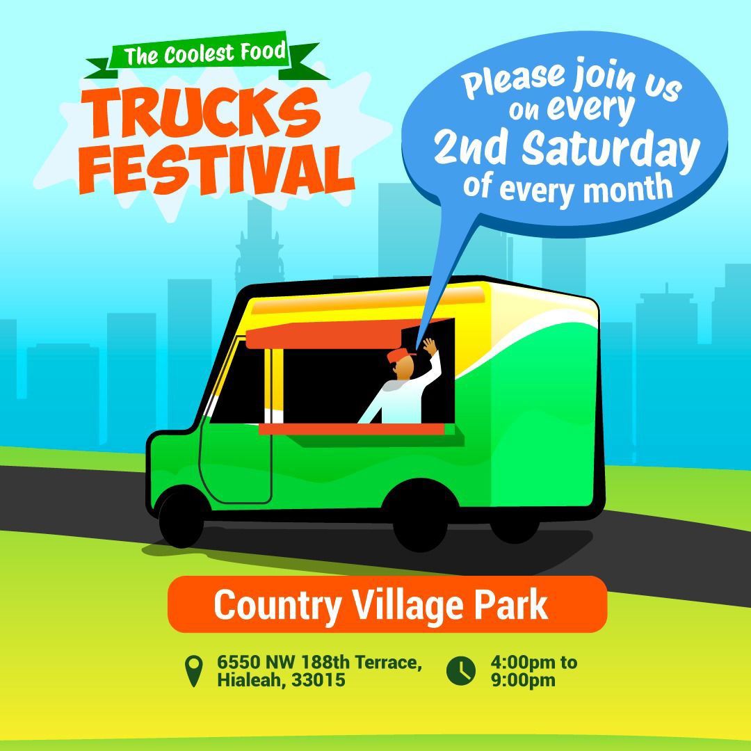 Food Trucks Saturdays Country village Park