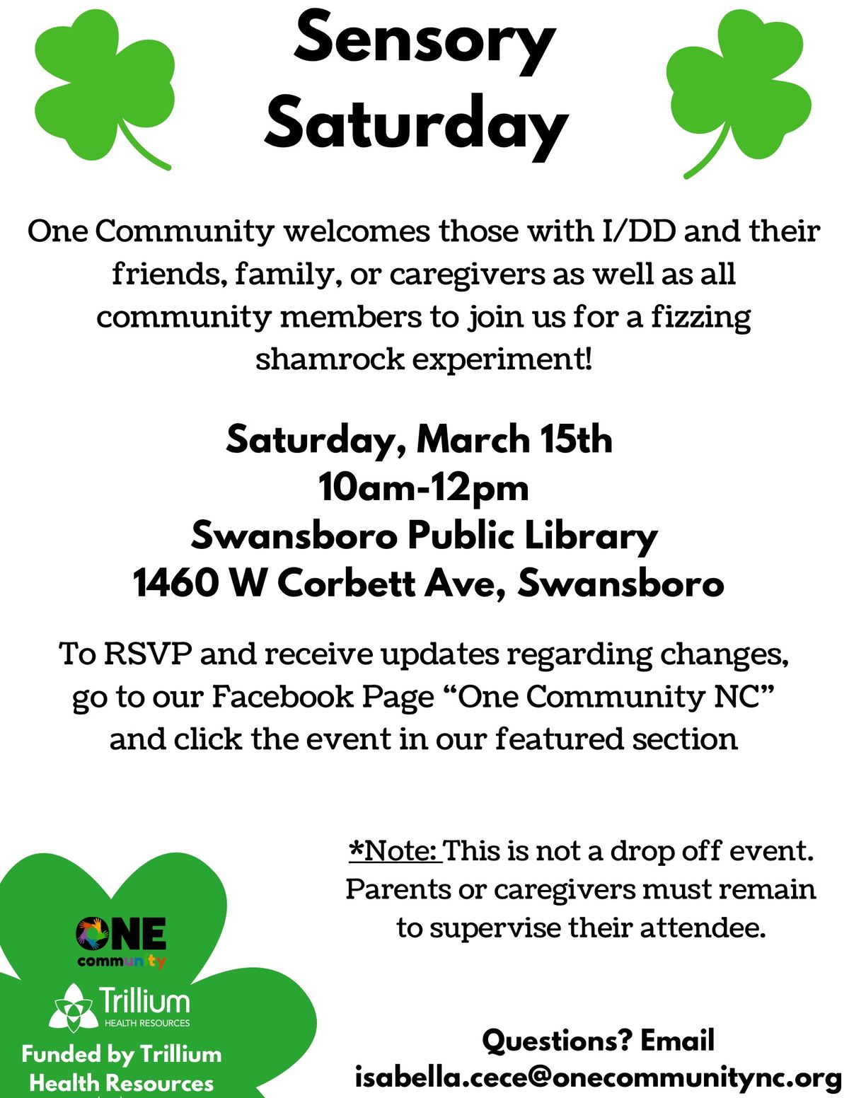 Onslow County Sensory Saturday 