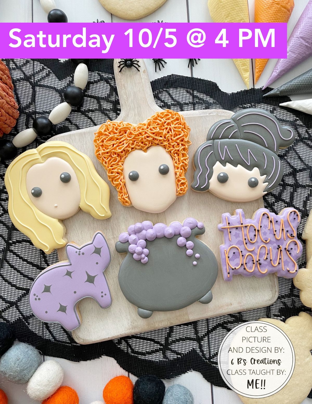 Witchy Sisters Cookie Decorating Classes