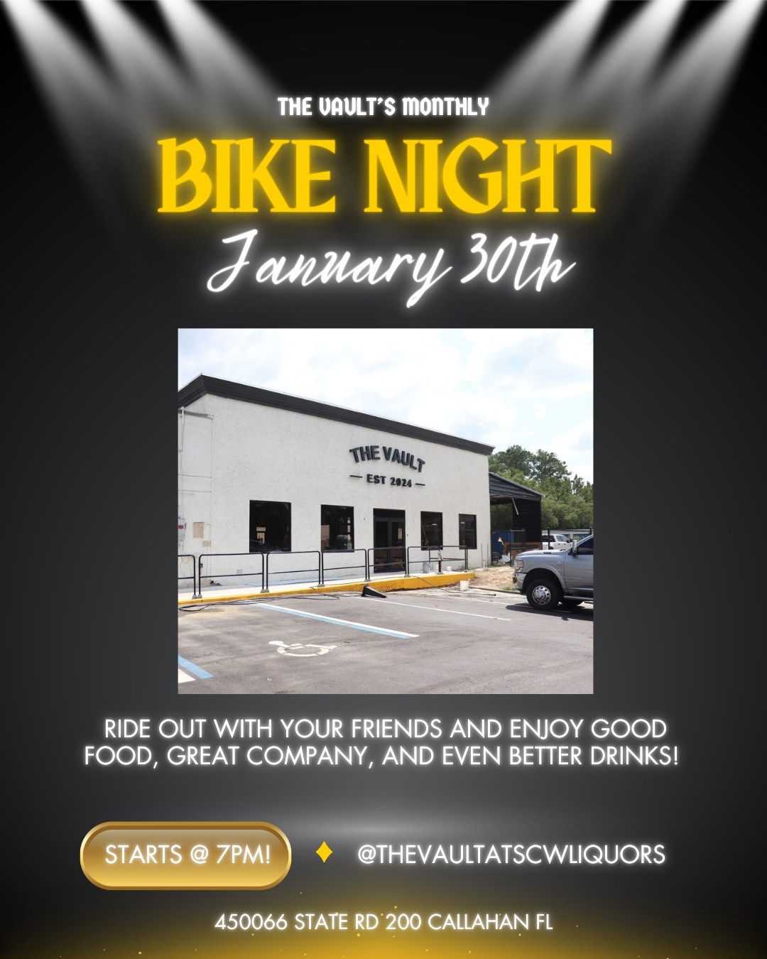 The Vault's Monthly Bike Night 