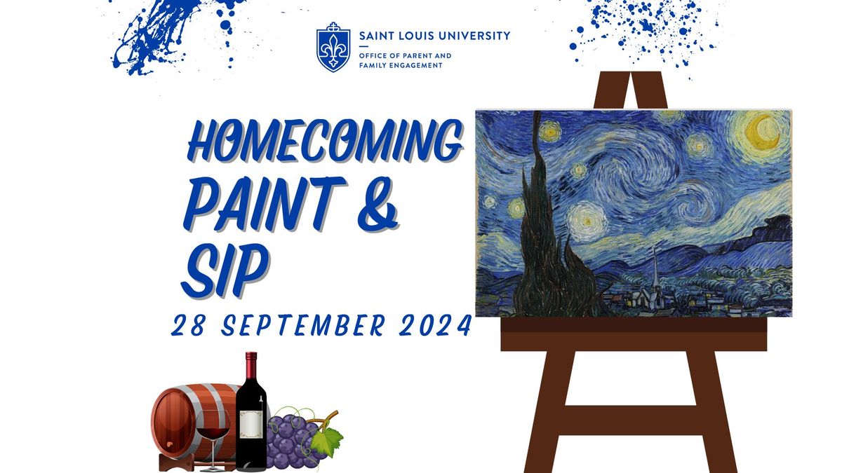 Homecoming and Family Weekend: Paint and Sip