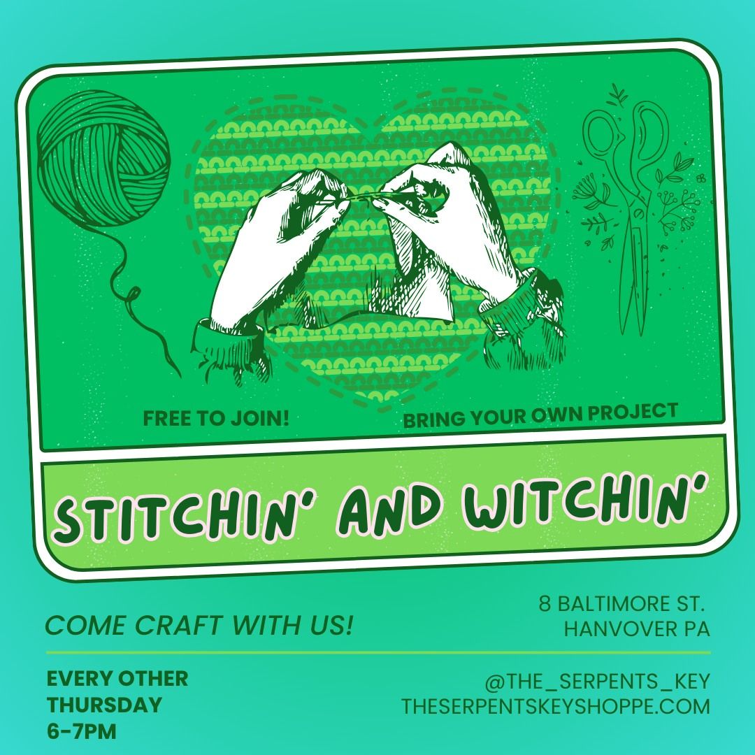 Stitchin' and Witchin' Sewing and Crafting Circle 