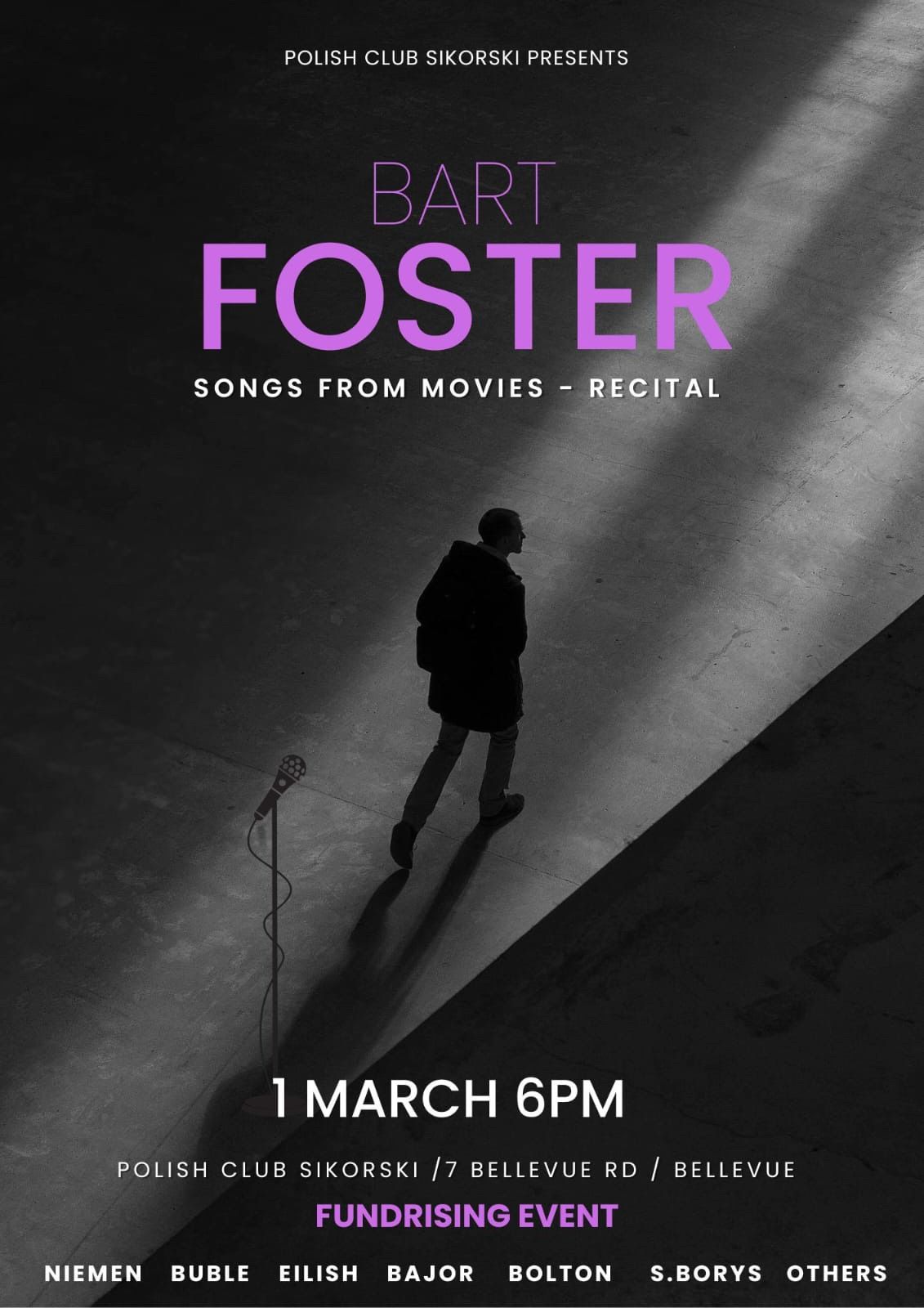 BART FOSTER Recital- FREE EVENT