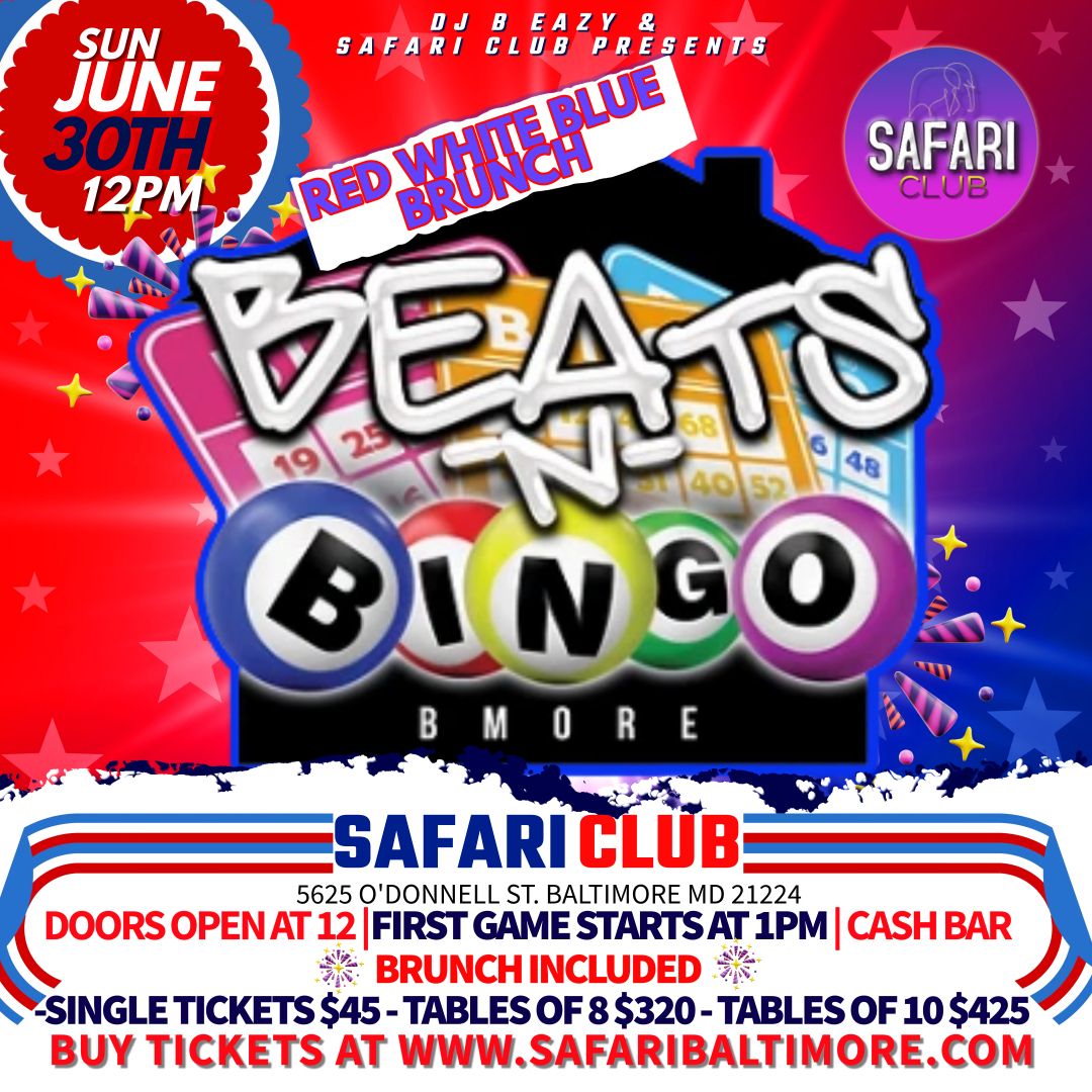 RED, WHITE & BLUE BEATS-N-BINGO!!!