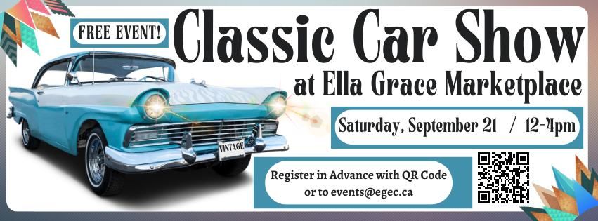 Classic Car Show at Ella Grace Marketplace! 