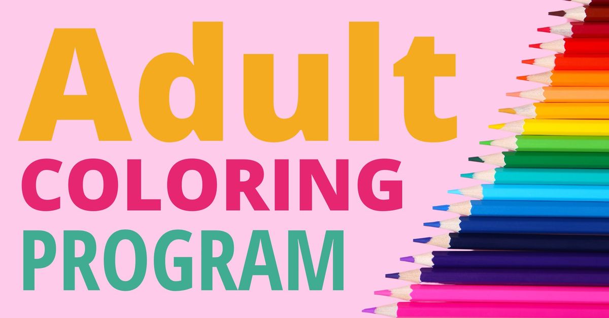 Adult Coloring Program