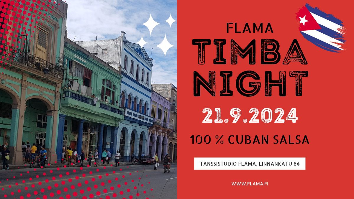 Flama Timba Night \u2013 100 % Cuban Salsa Party