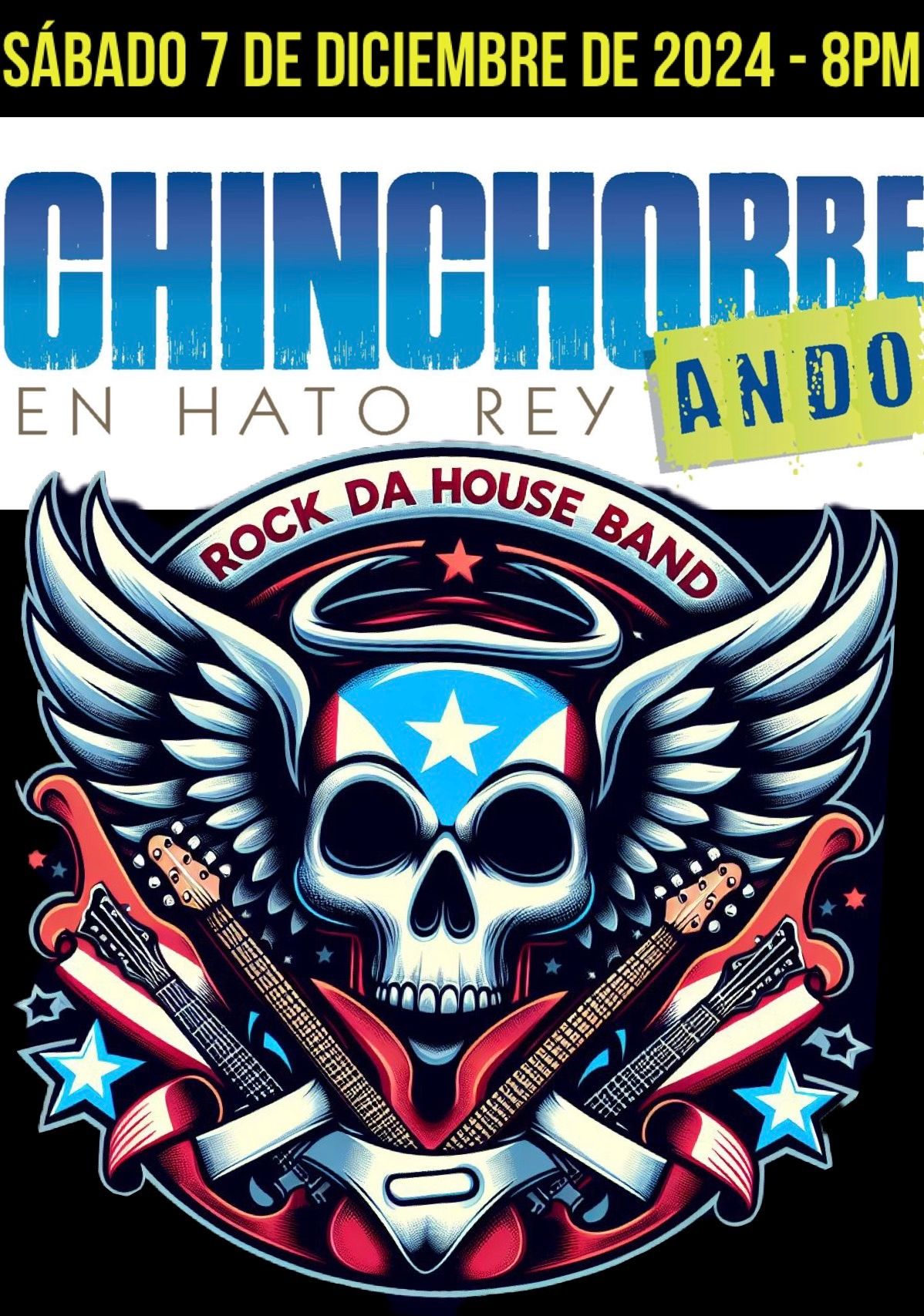 Van Halen, Metallica & Bon Jovi Tribute by ROCK DA\u2019 HOUSE BAND @ Chinchorreando 