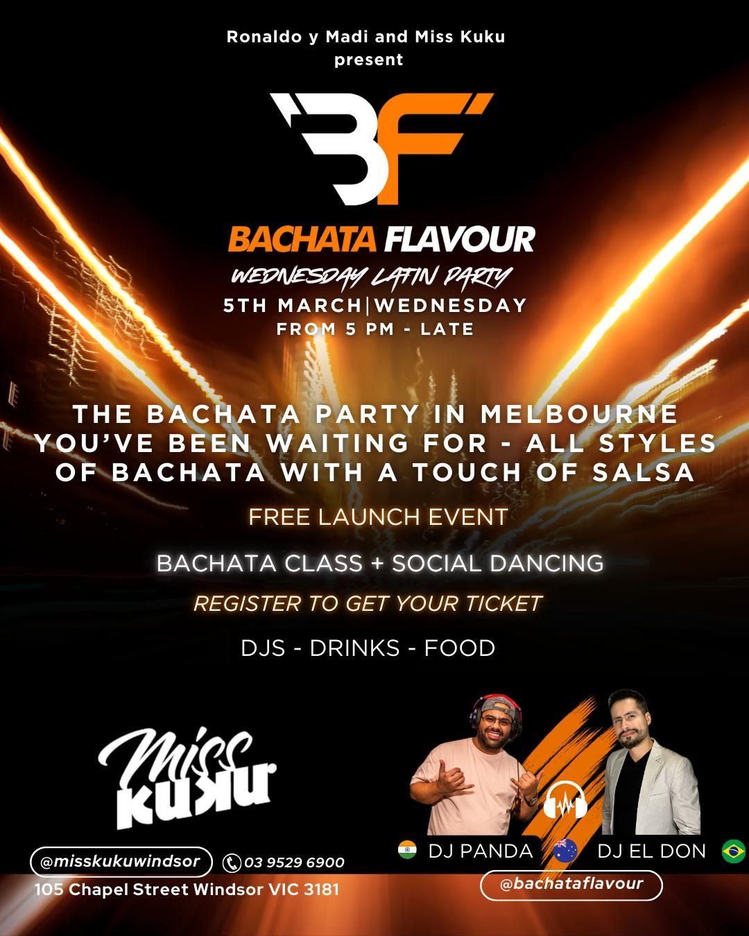 BACHATA FLAVOUR WEDNESDAYS - FREE LAUNCH EVENT