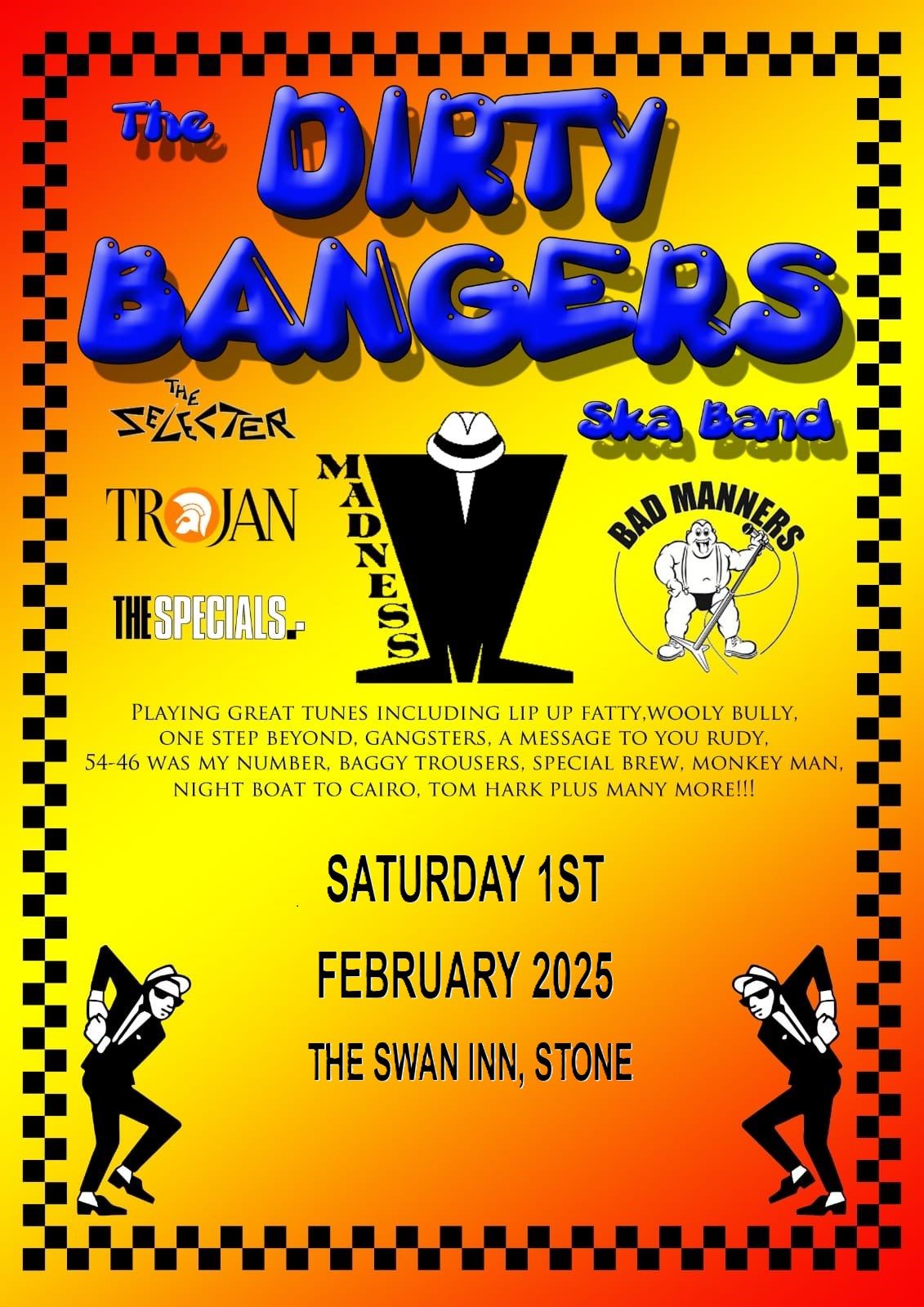 The Dirty Bangers, The Swan Inn, Stone