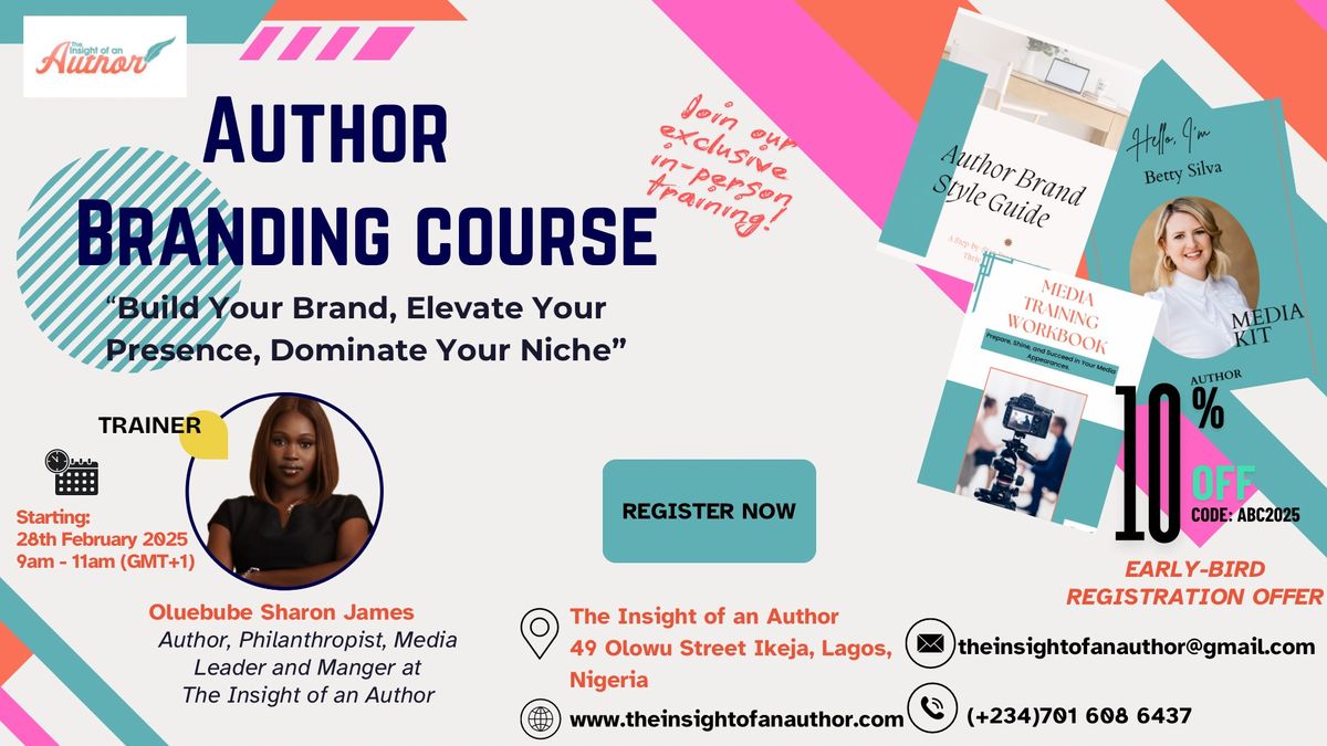 The Author Branding Course: Build Your Brand, Elevate Your Presence, Dominate Your Niche