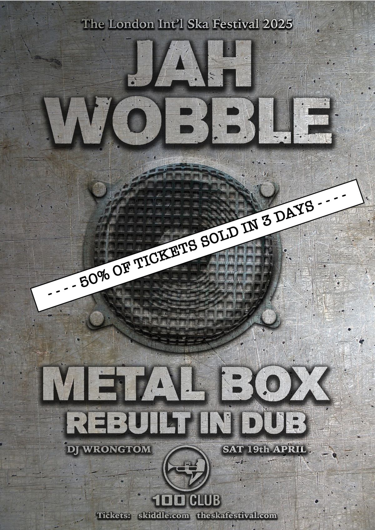 LISF Day 3 - Jah Wobble - Metal Box in Dub at 100 Club