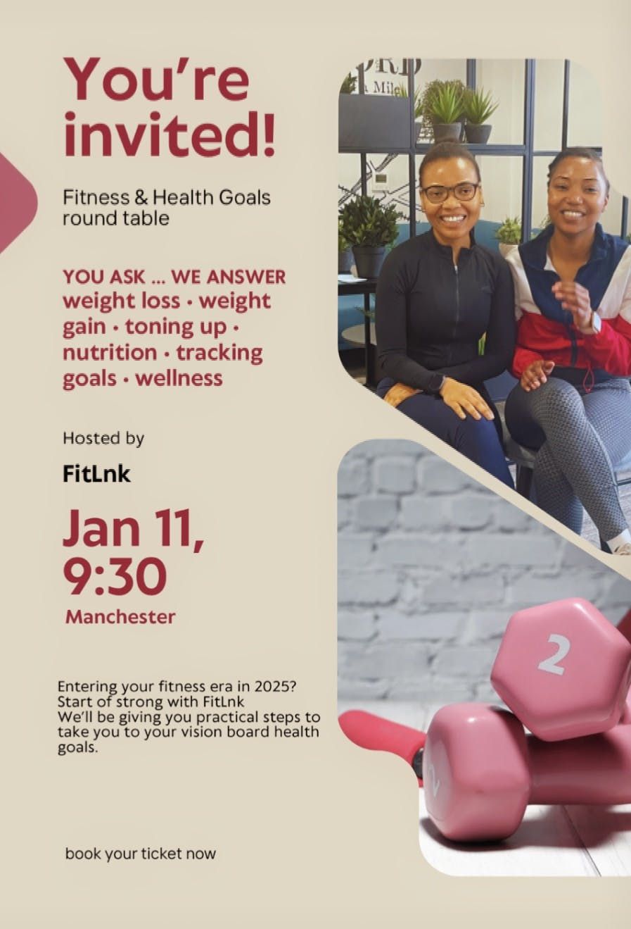 Fuel Your Goals: Fitness &amp; Nutrition Vision Workshop \ud83d\udcaa\ud83e\udd57\u2728