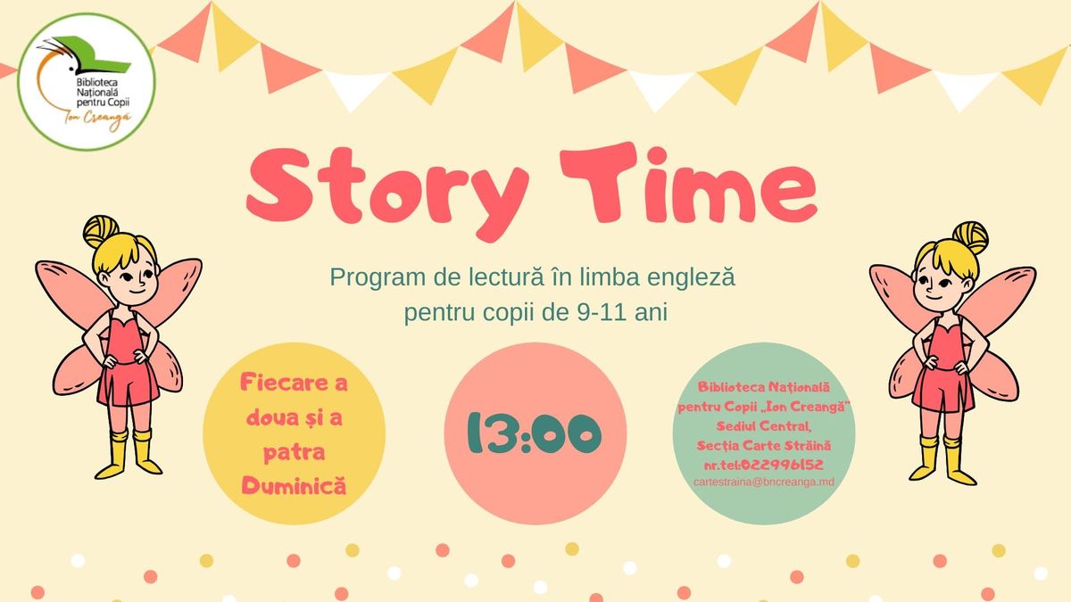 Programul de lectur\u0103 \u00een limba englez\u0103 \u201eStory Time\u201d (9-11 ani)