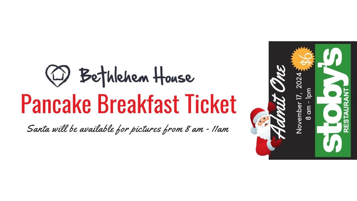 Bethlehem House Pancakes with Santa 