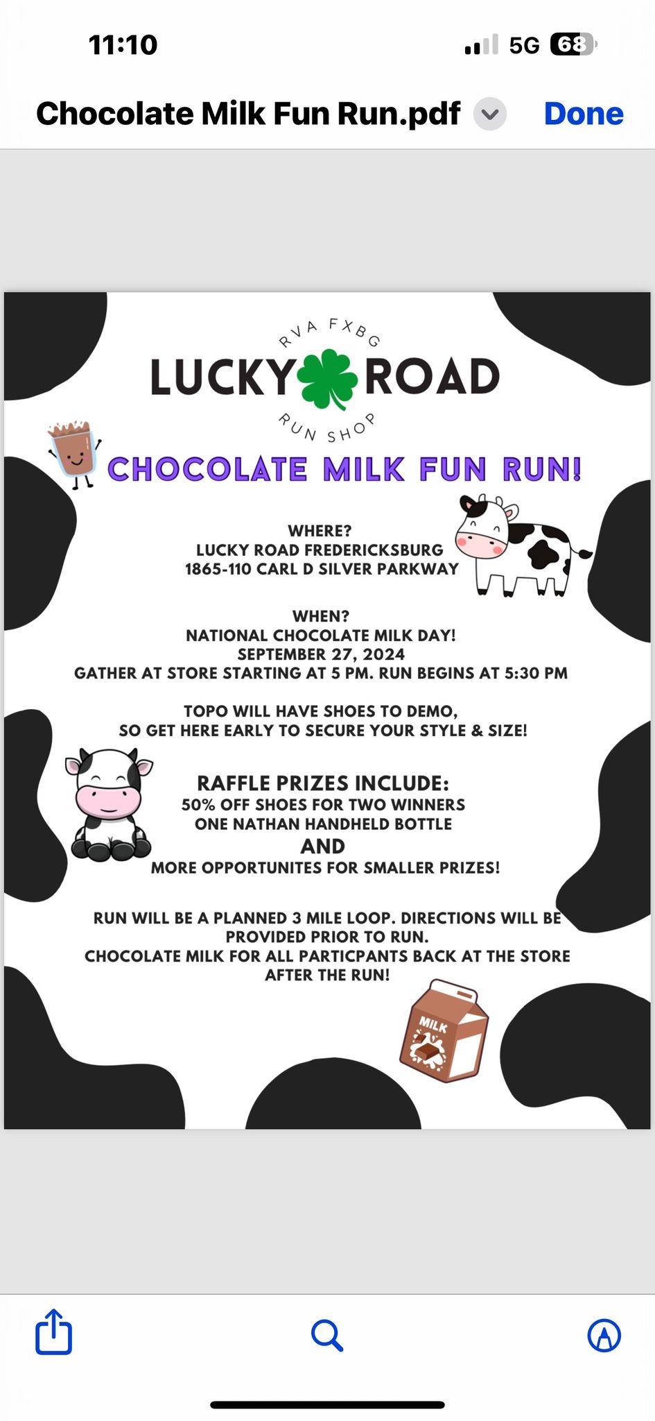 Chocolate Milk Fun Run