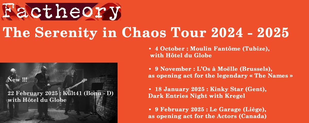 Concert of Factheory with special guest Hotel du Globe