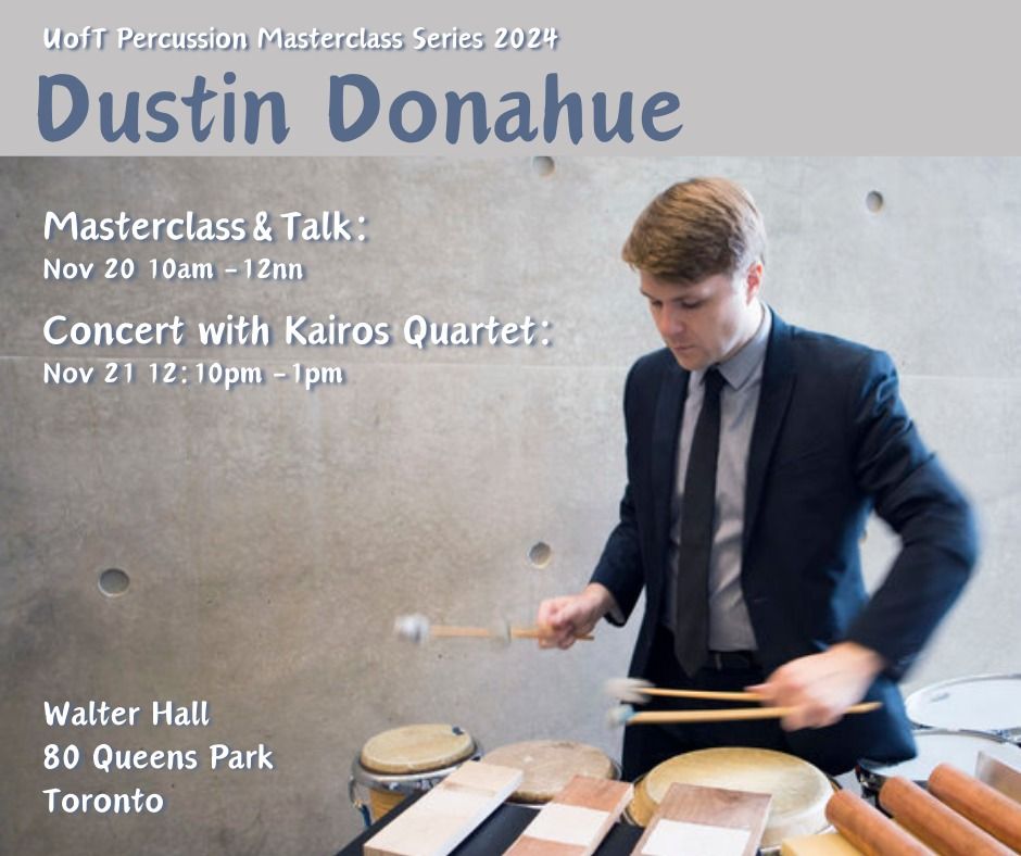 Dustin Donahue Masterclass and Concert