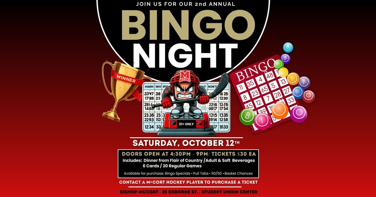 Crusher Hockey BINGO Night