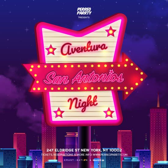 Aventura Night - #1 Bachata Party at San Antonios NYC