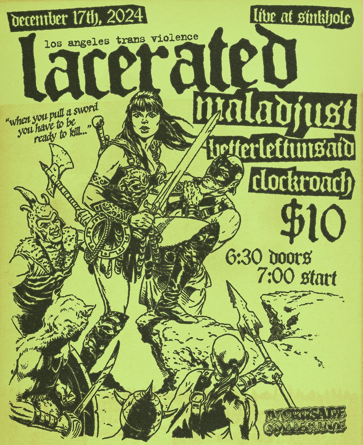 Lacerated w\/ Maladjust, betterleftunsaid, Clockroach