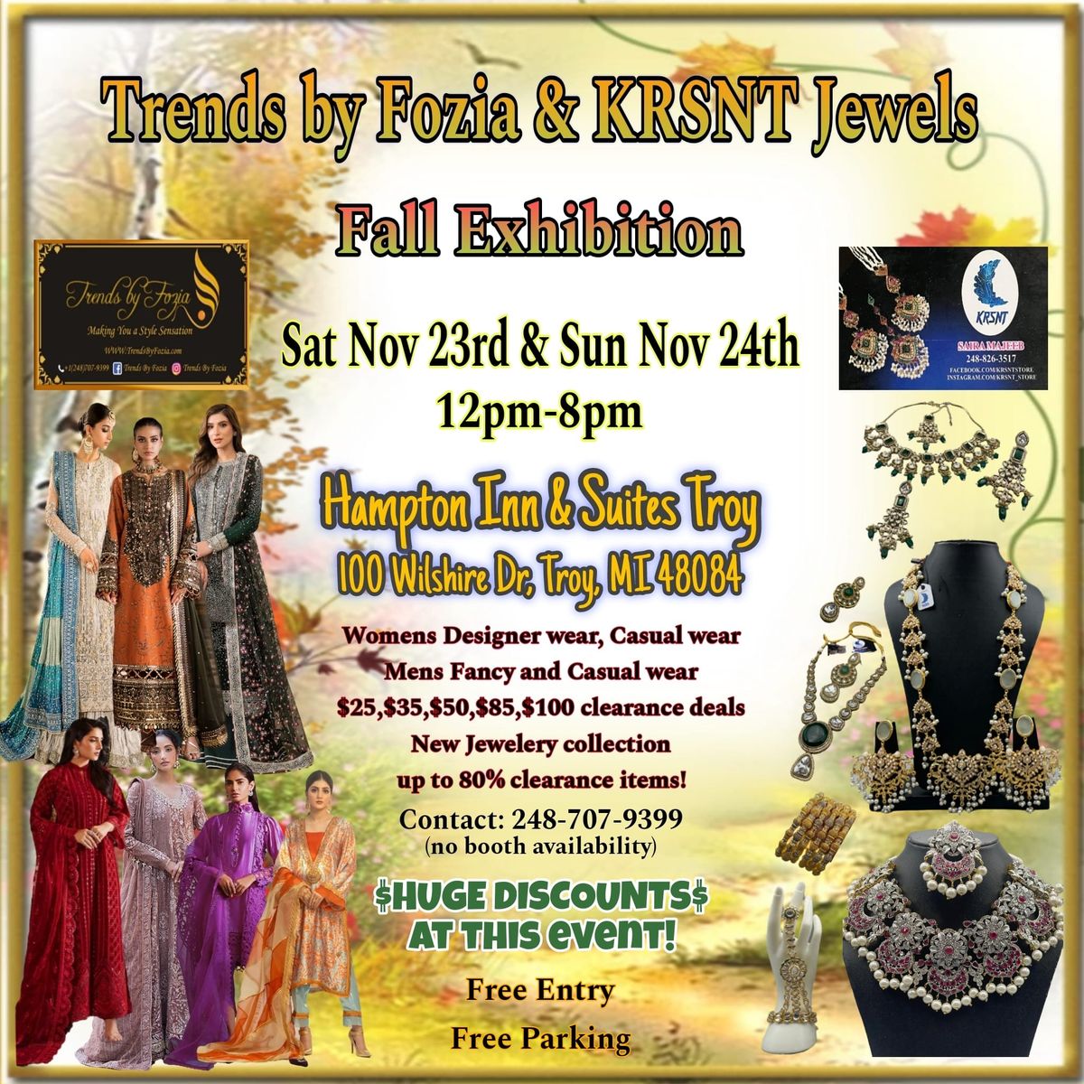 TrendsByFozia & KRSNT Jewels, \ud83c\udf41Fall Exhibition\ud83c\udf41 