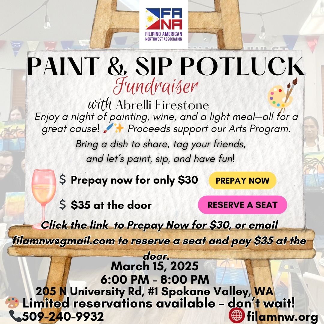 PAINT AND SIP AND EAT POTLUCK with Abrelli Firestone