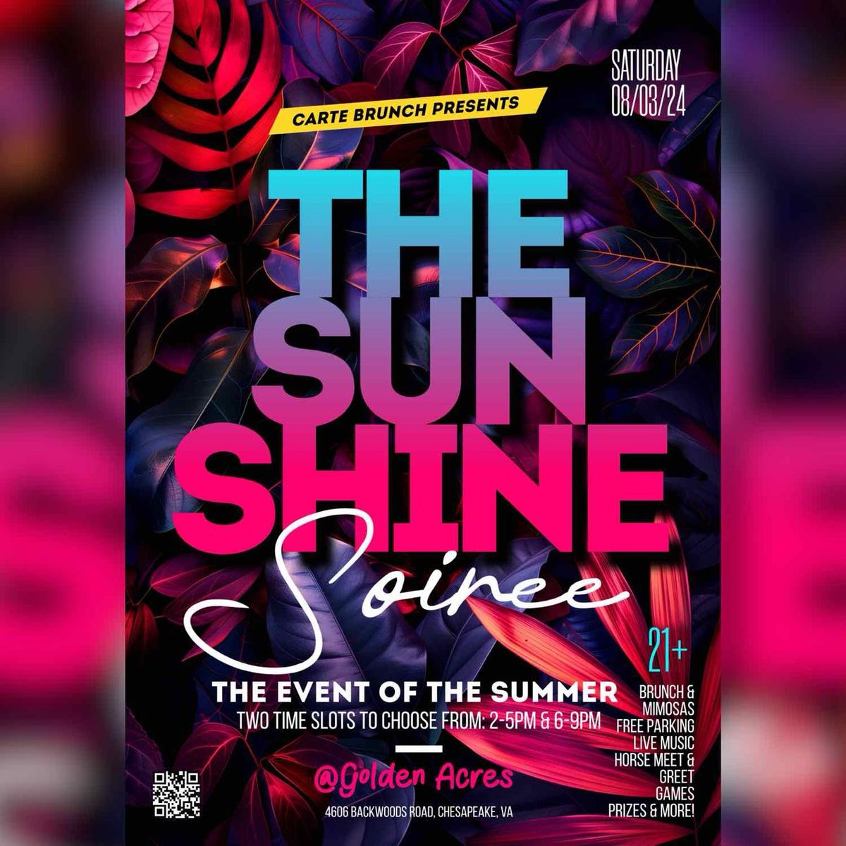 The Sunshine Soir\u00e9e: A Summertime Carte Brunch Affair