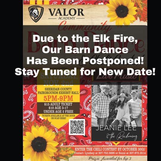 NEW DATE Feb 20th- Valor Academy's 3rd Annual Community Barn Dance & Chili Contest Fundraiser