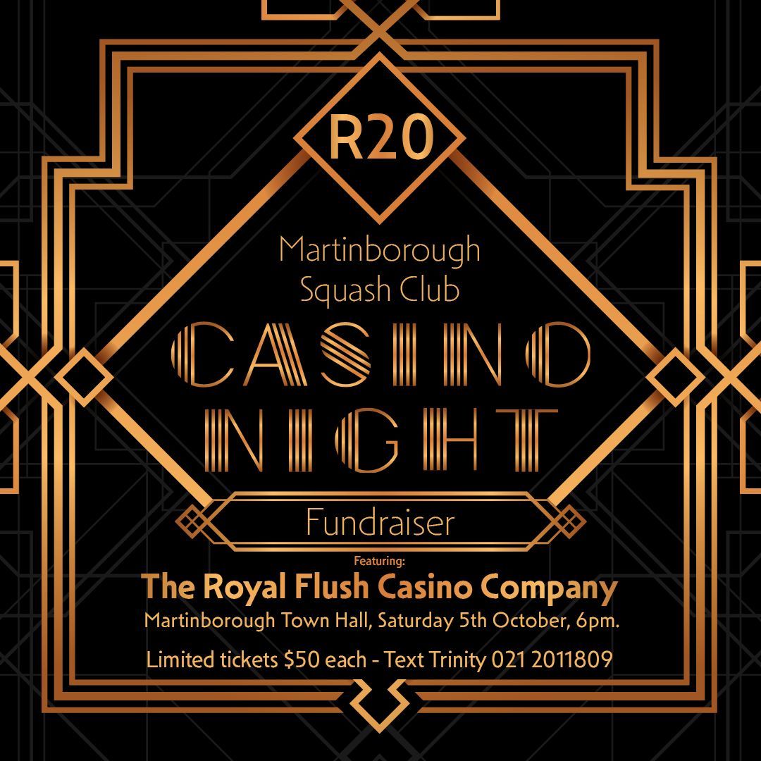 Martinborough Squash Club CASINO NIGHT Fundraiser