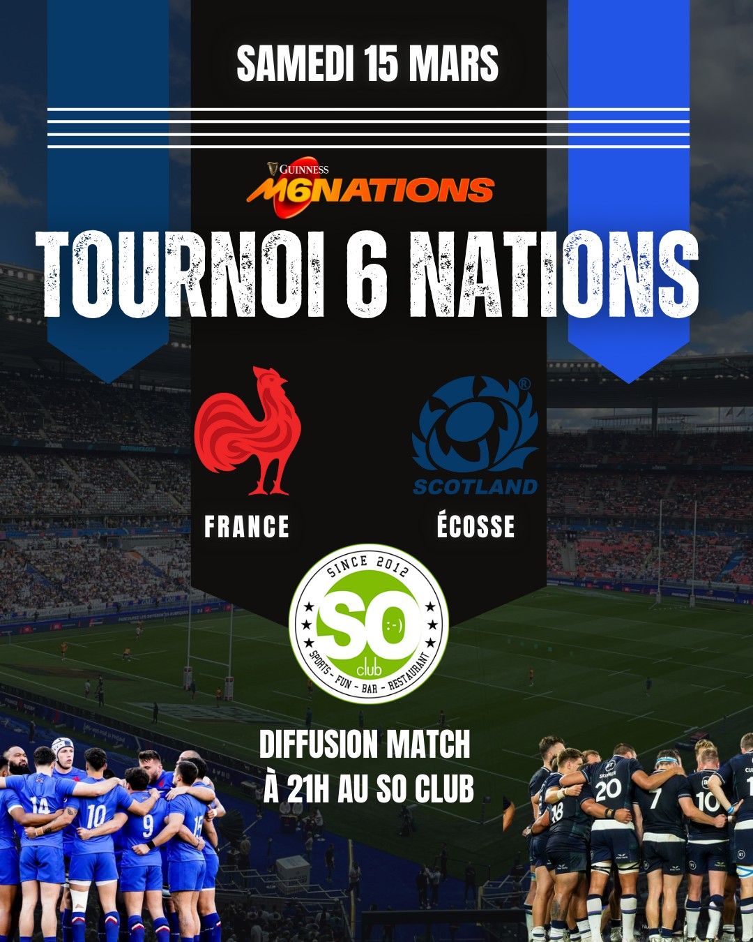 Tournoi 6 nations : France VS \u00c9cosse