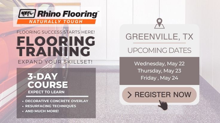 Rhino Flooring Training - Greenville, TX