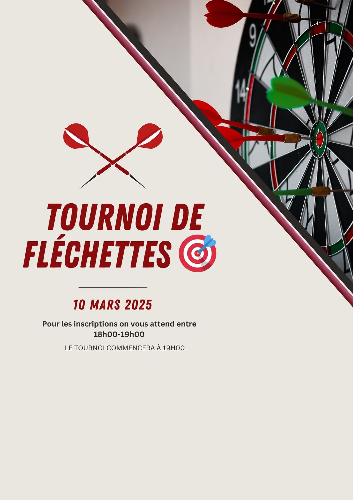 Tournois de fl\u00e9chette \ud83c\udfaf 