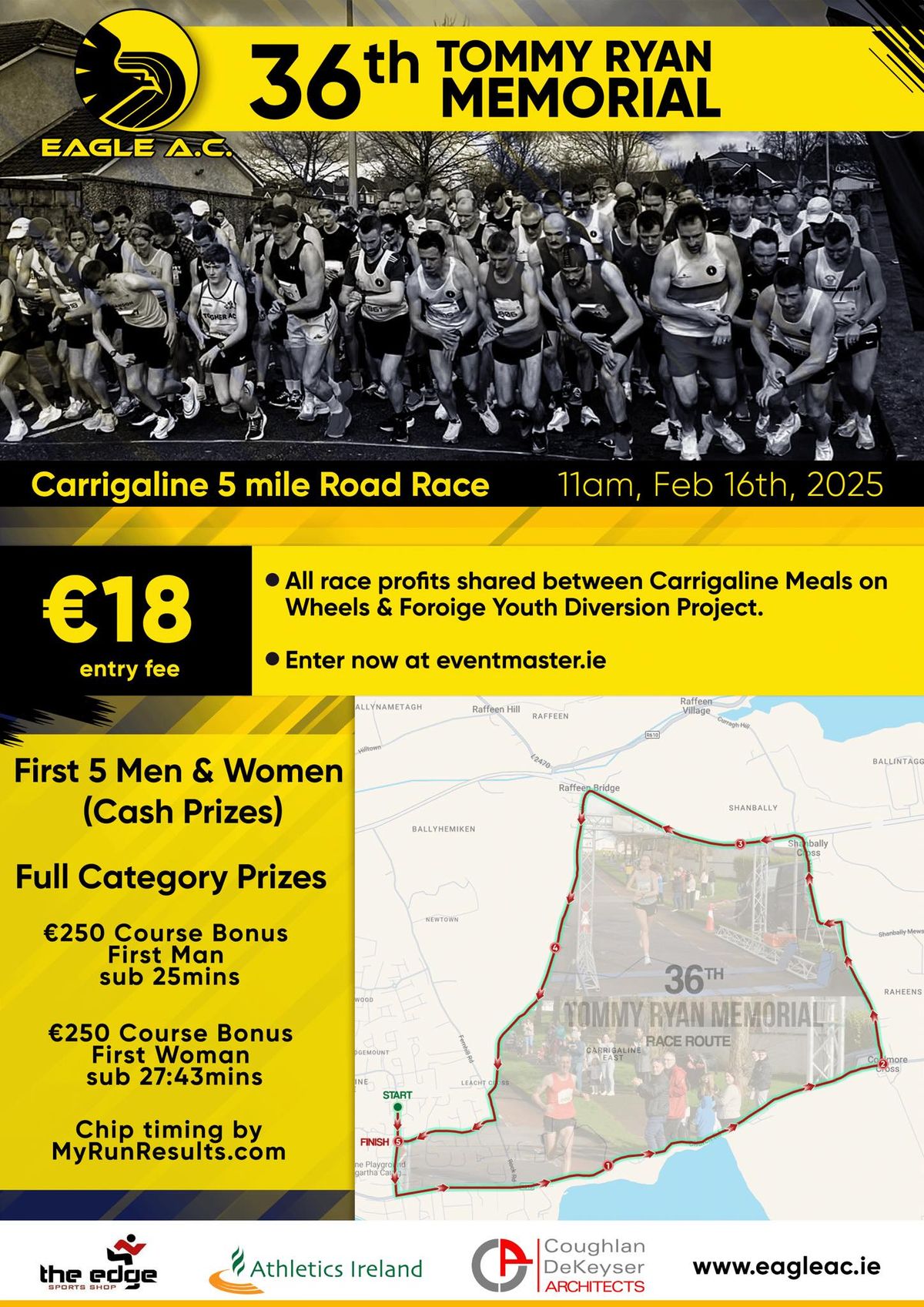 36th Annual Tommy Ryan memorial, Carrigaline 5 mile