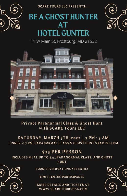Be a Ghost Hunter at Hotel Gunter