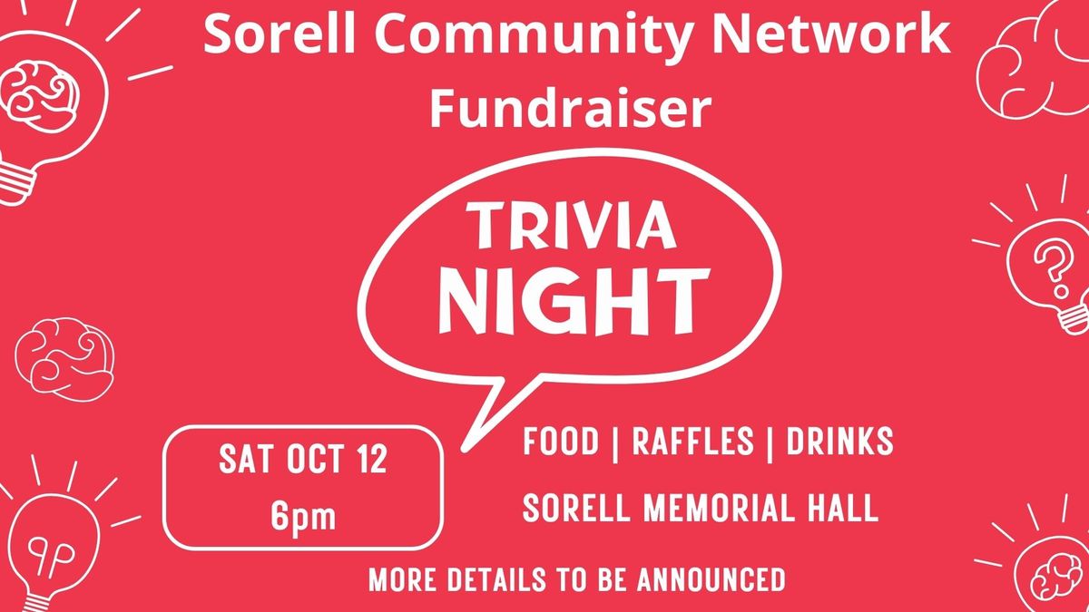 Trivia Fundraiser - Sorell Community Network