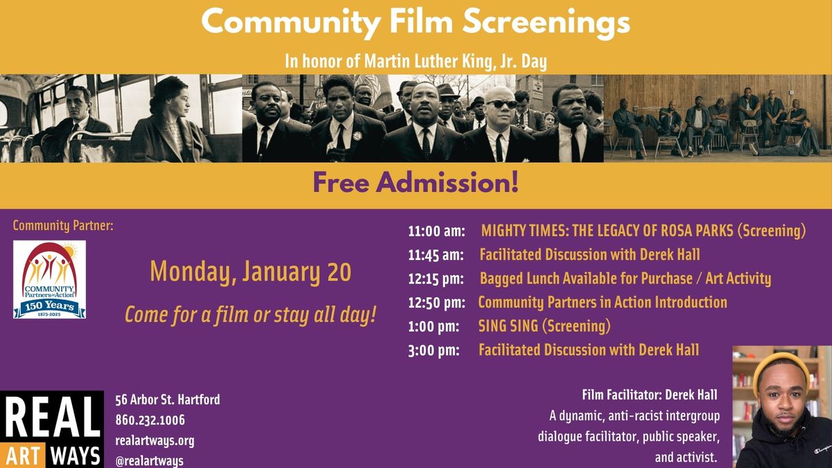 Free Community Film Screenings in Honor of Martin Luther King Jr. Day!