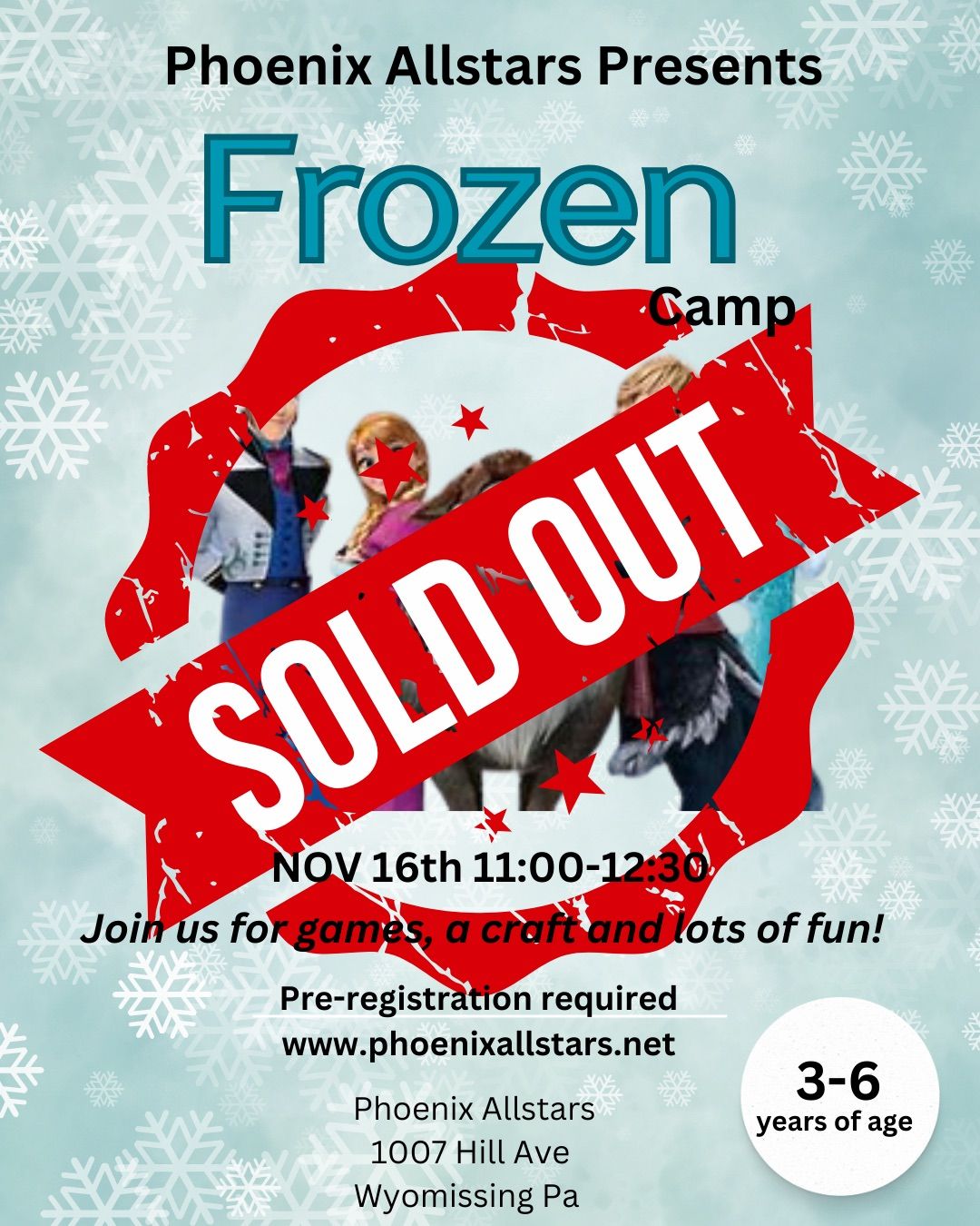 SOLD OUT: Frozen Camp