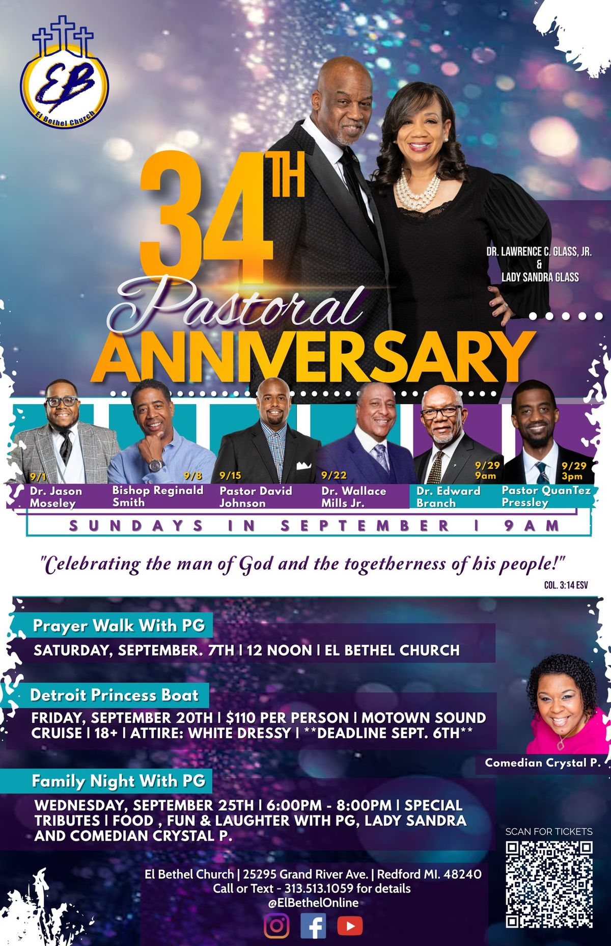 PG'S 34th Pastoral Anniversary - Detroit Princess Motown Cruise