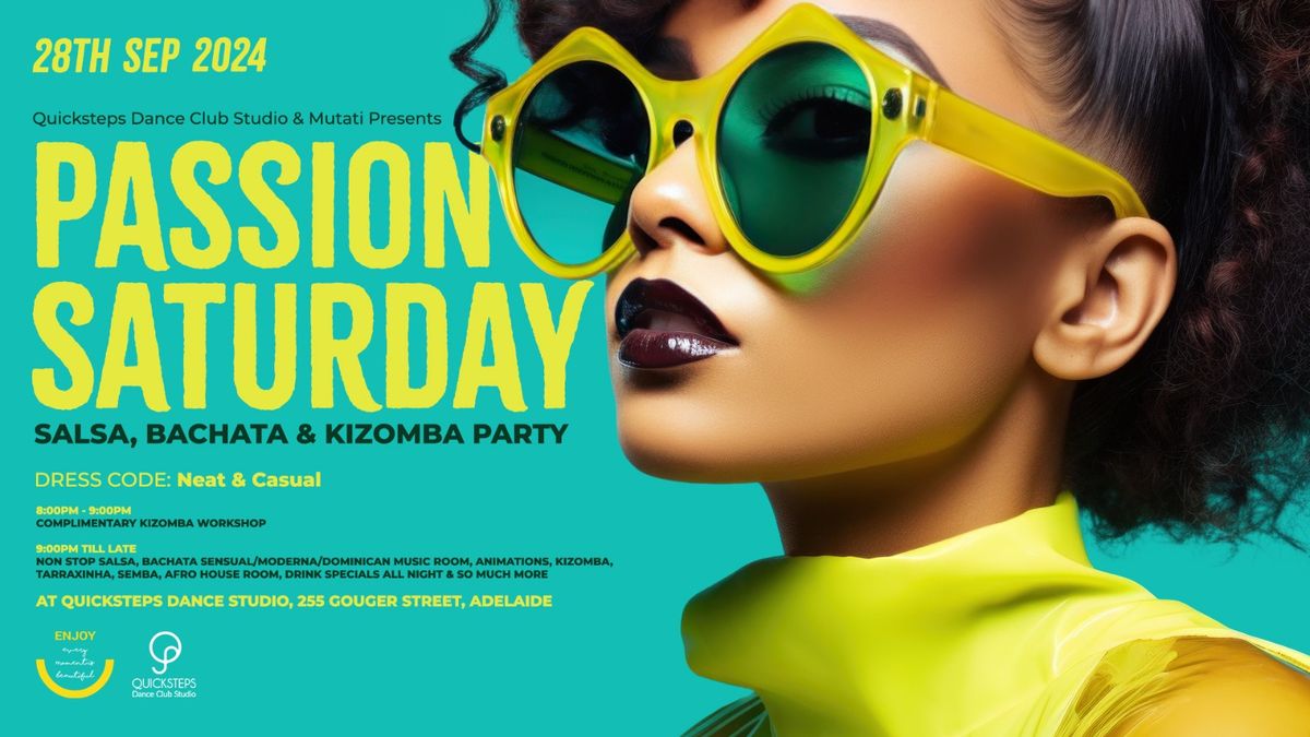 Passion Saturday Salsa, Bachata & Kizomba Party