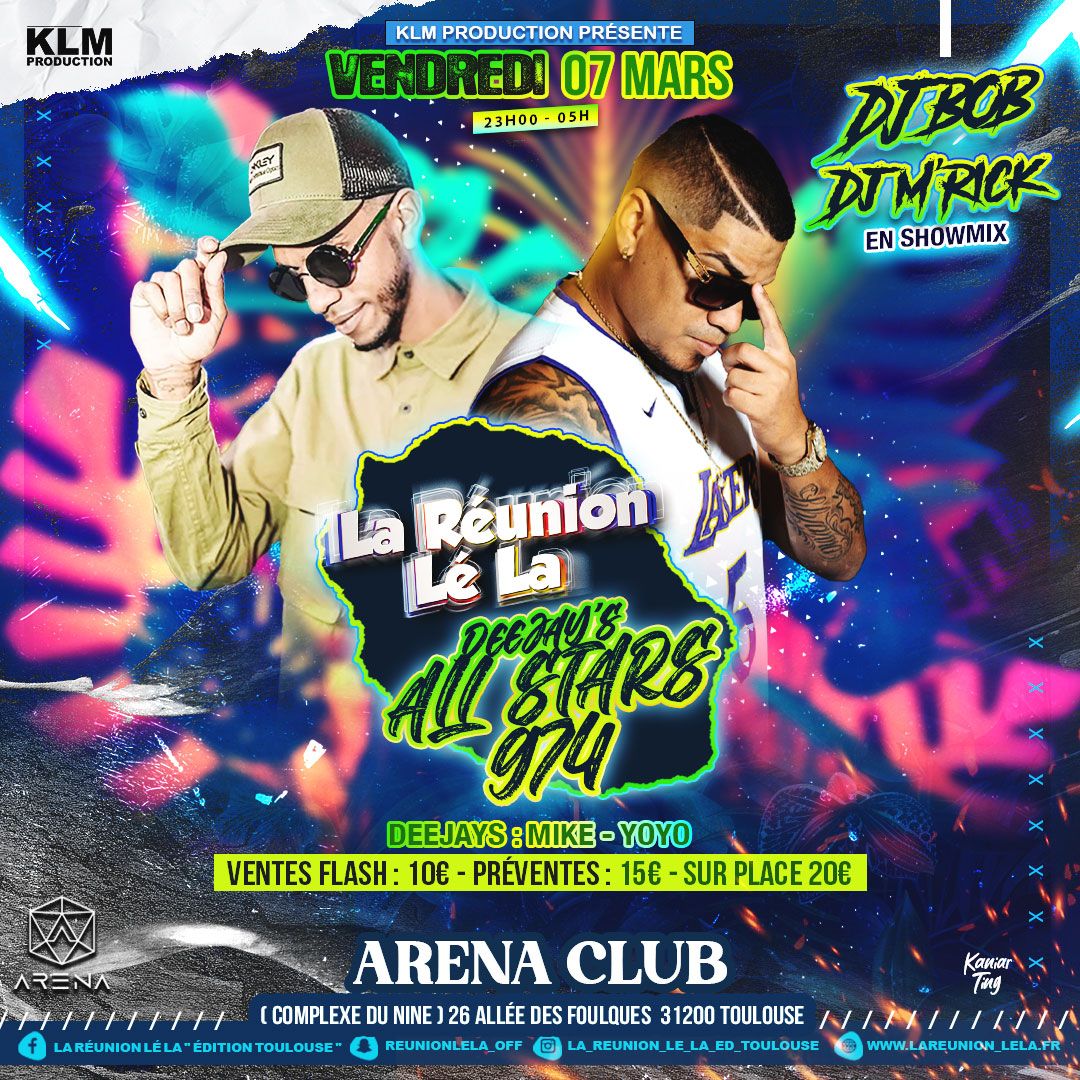 DJ M\u2019RICK & DJ BOB \u00e0 Toulouse - Deejay All Stars 974