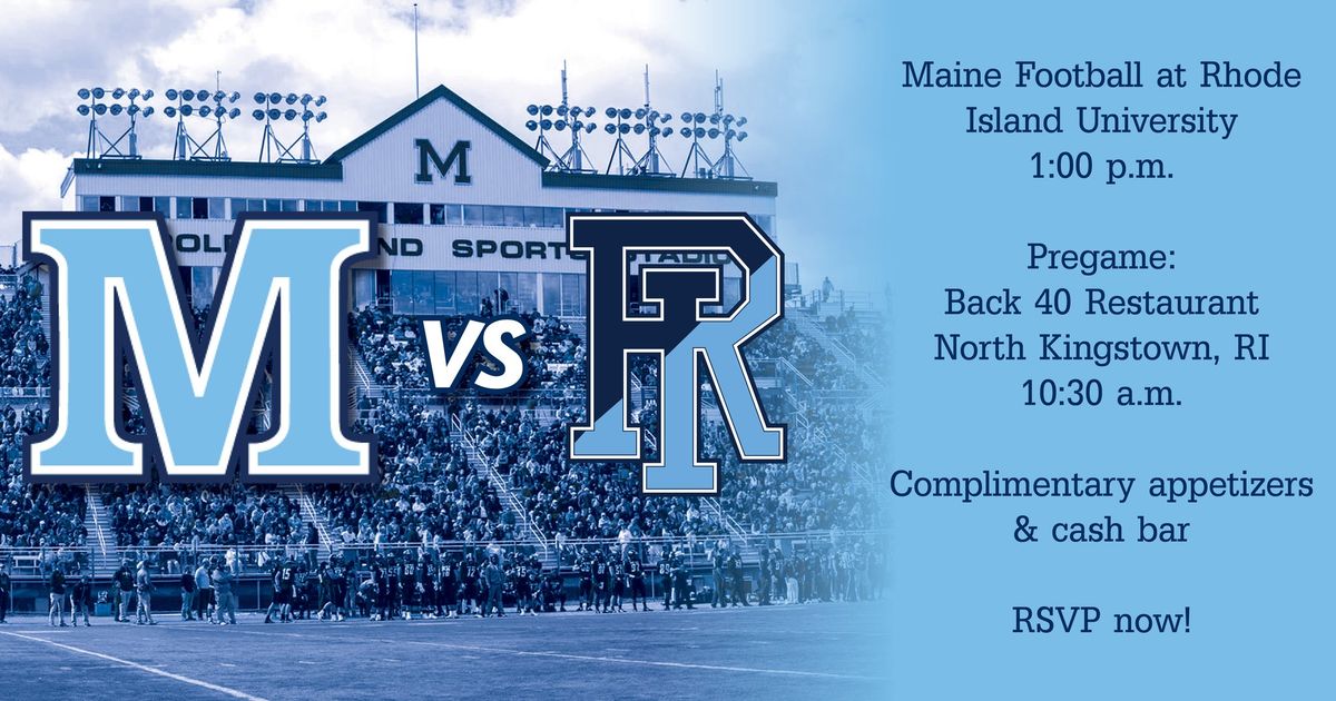 Maine Football at Rhode Island & Pregame