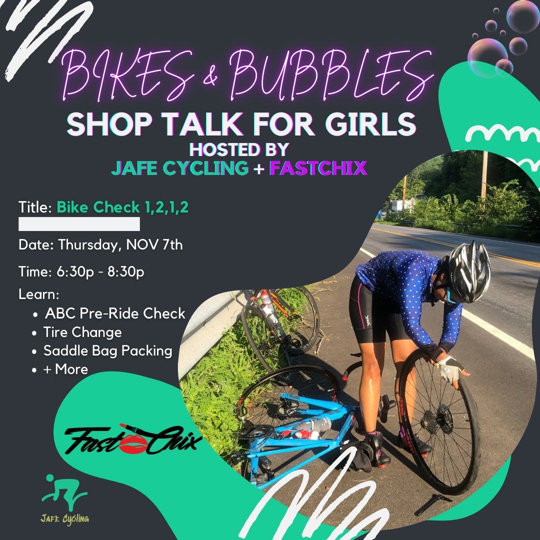 Bikes & Bubbles: Bike Check 1,2,1,2