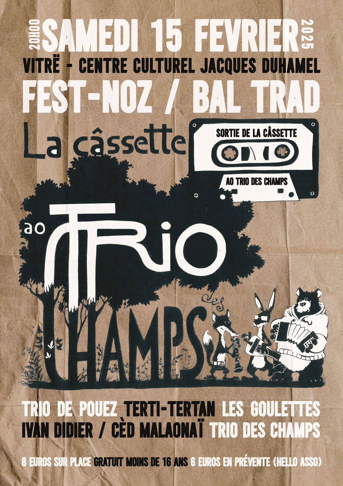 Bal - sortie de C\u00e2ssette du Trio des Champs !