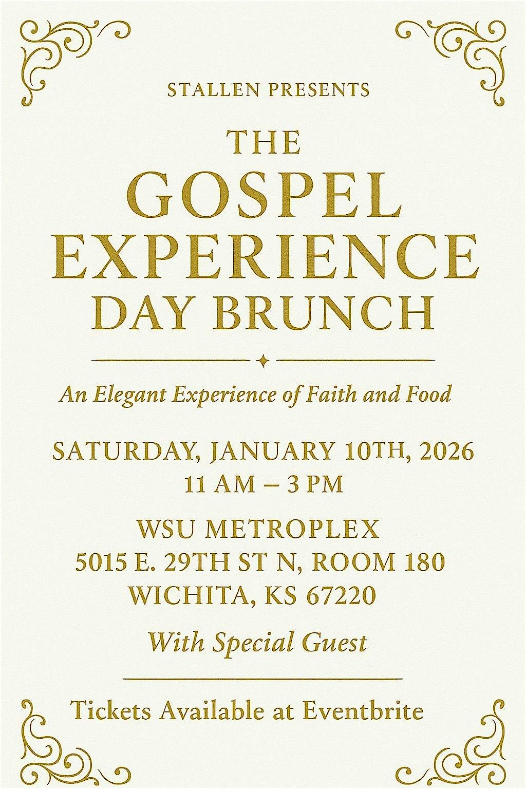 STALLEN PRESENTS The Gospel Day Brunch