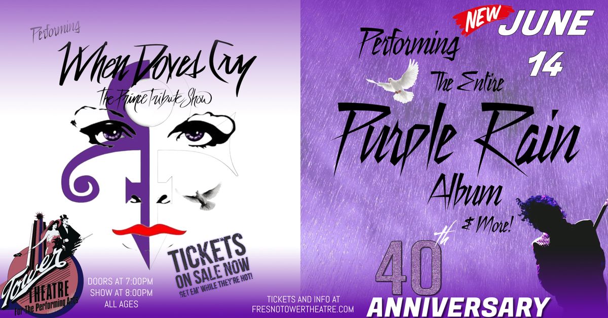 40 Years of Purple Rain with When Doves Cry - The Prince Tribute Show Live in Fresno, CA