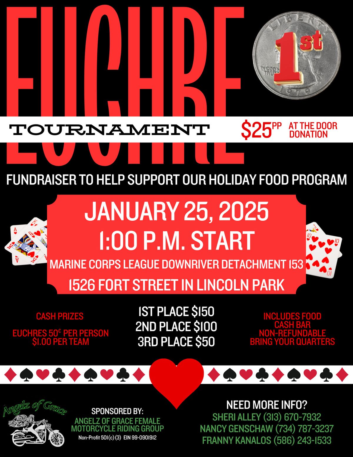 1st Quarter Euchre Tournament Fundraiser 