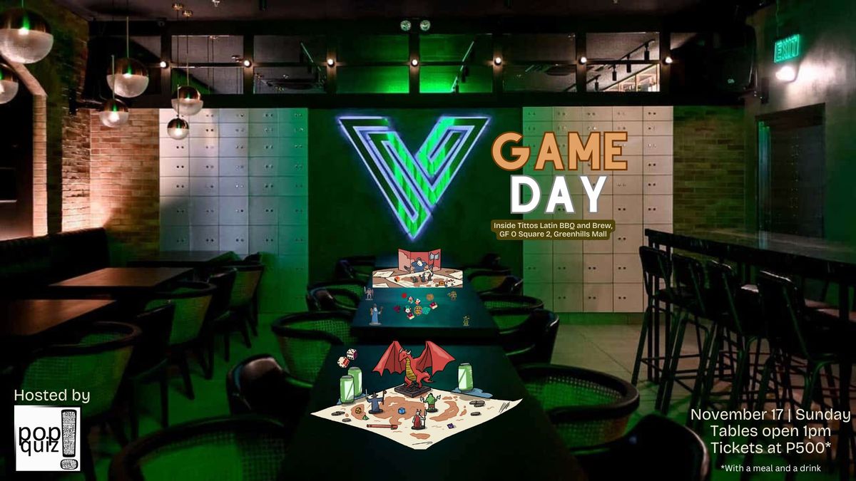 Vault Game Day: November