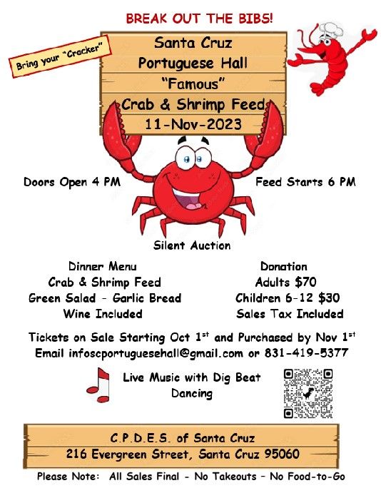 Santa Cruz Portuguese Famous Crab and Shrimp Feed